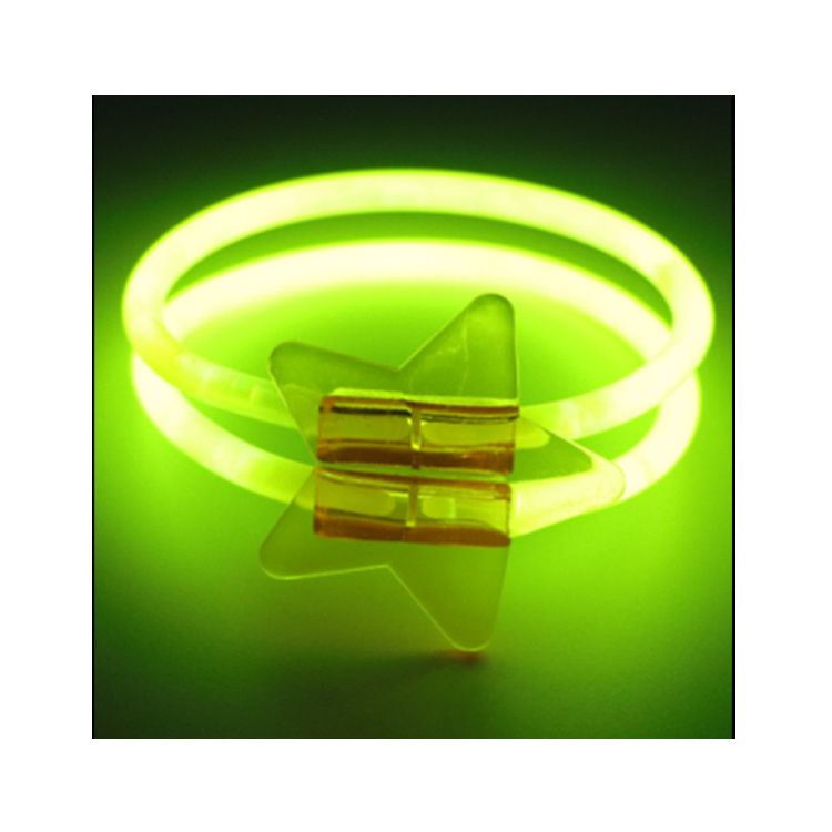 Party favors Green Star concert Bracelets Glow Sticks with 2in1 in the dark