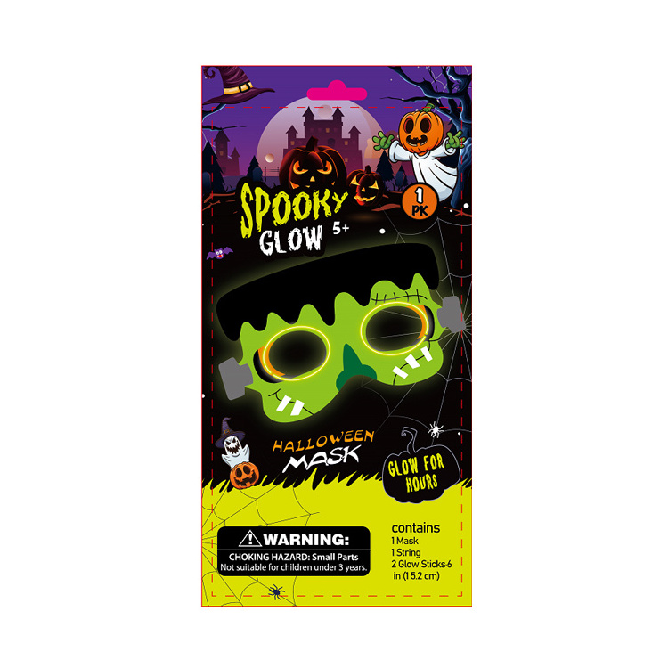 custom party favor Halloween Monster glowing mask for kids party festival