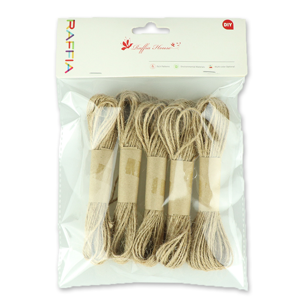 Elsas Natural Jute Twine Cord three strand Hemp Rope String for decoration Gift Packing linen rope