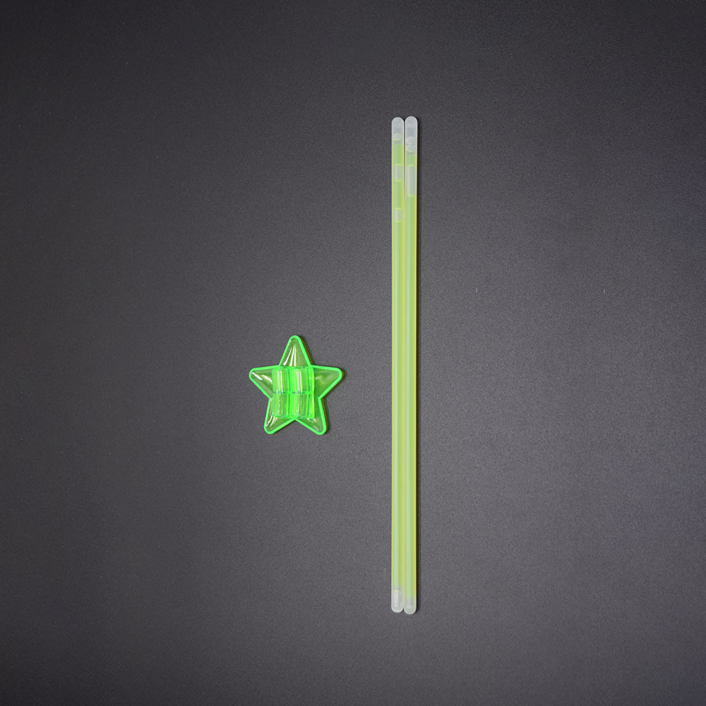 Party favors Green Star concert Bracelets Glow Sticks with 2in1 in the dark