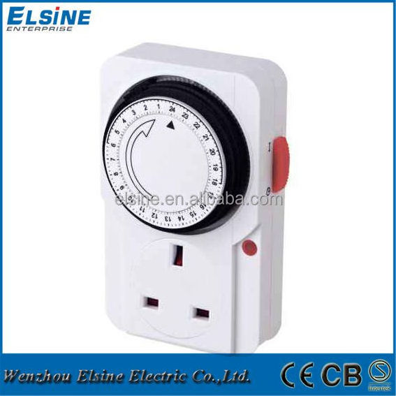 TE-22A 13A UK type 24hours Mechanical time switch Timer socket plug in timer socket