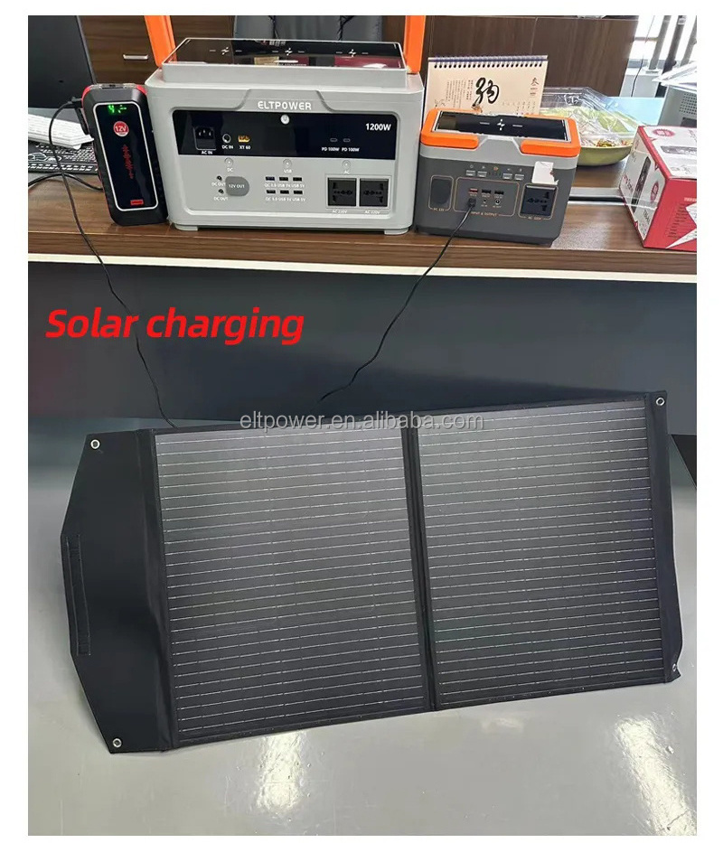 300w 500w 1000w AC Outlet Portable Generator Charging Power Station Bank Power Solar Generator for Camping Gear