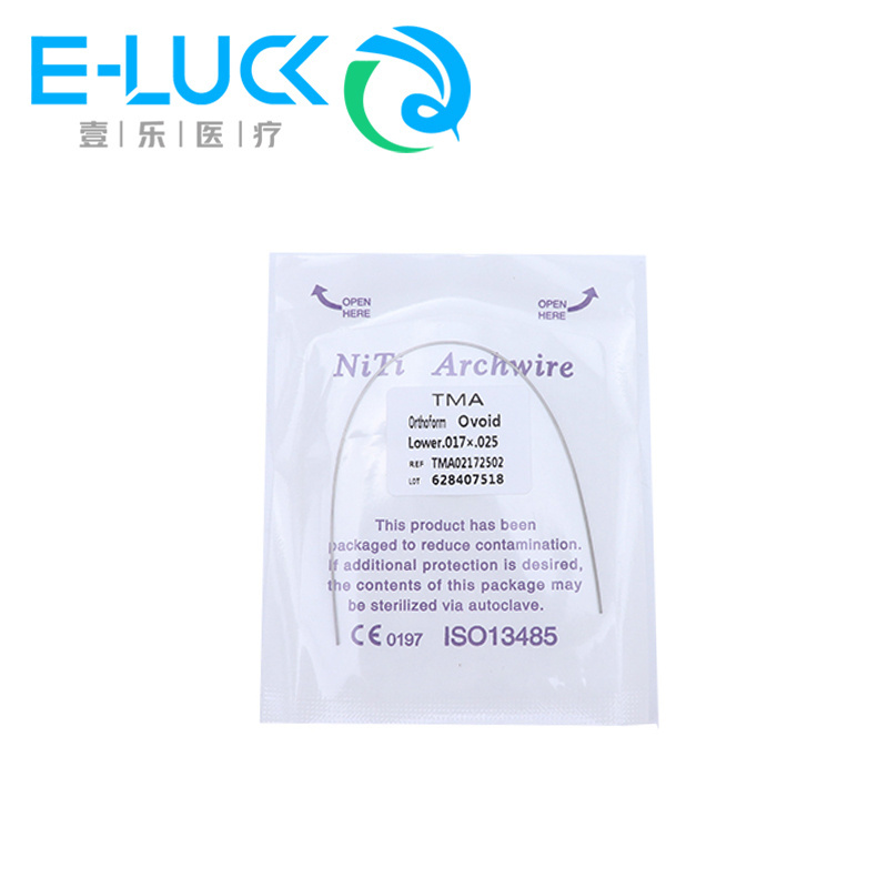 Dental Orthodontic TMA Wire Ti-Mo Alloy archwire/Dental Rectangular TMA Archwires