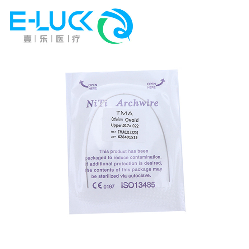 Dental Orthodontic TMA Wire Ti-Mo Alloy archwire/Dental Rectangular TMA Archwires