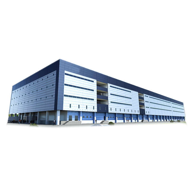 China Modern Design Industrial Prefab Building Light Large Span Steel Canopy Storage Warehouse/Shed