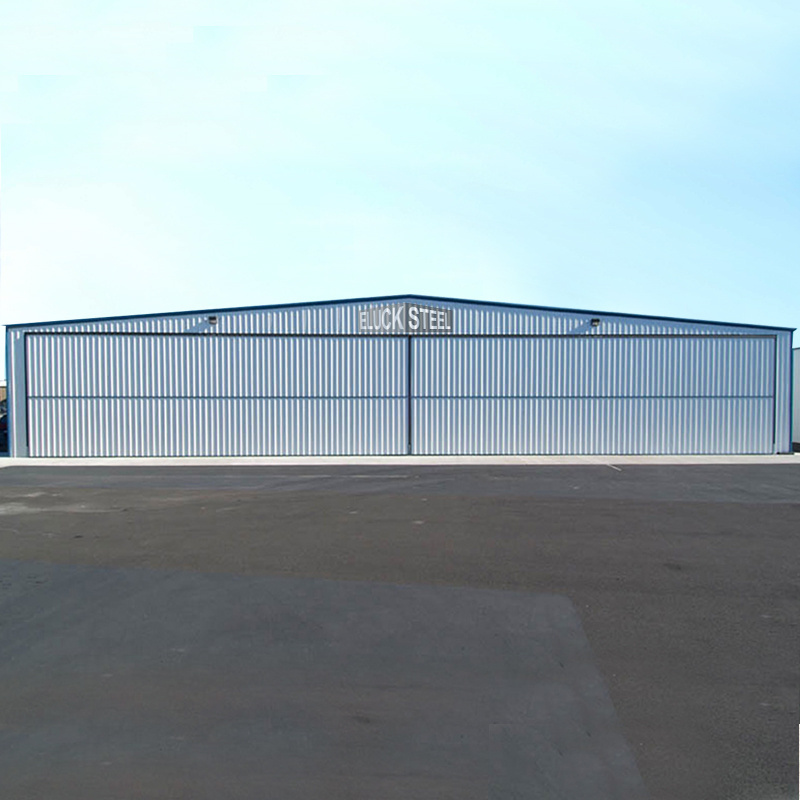 Steel Structure Truck Car Aircraft Shade Roof For Aircraft Steel Structure Prefabricated Workshop Dairy Factory Hangar