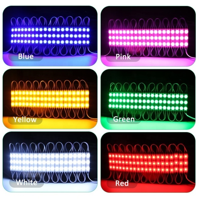 3led injection lens light sign 12v IP65 1.2W 1.5W high brightness for Light Box Injection led module