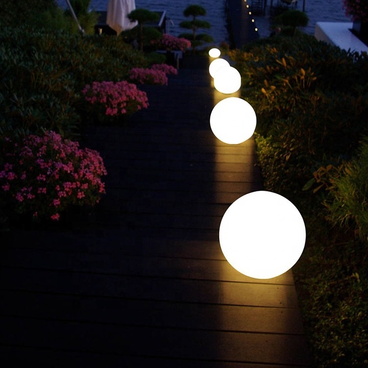 360 degree lighting angle Hanging Ball led pendant plastic material chandeliers lights outdoor