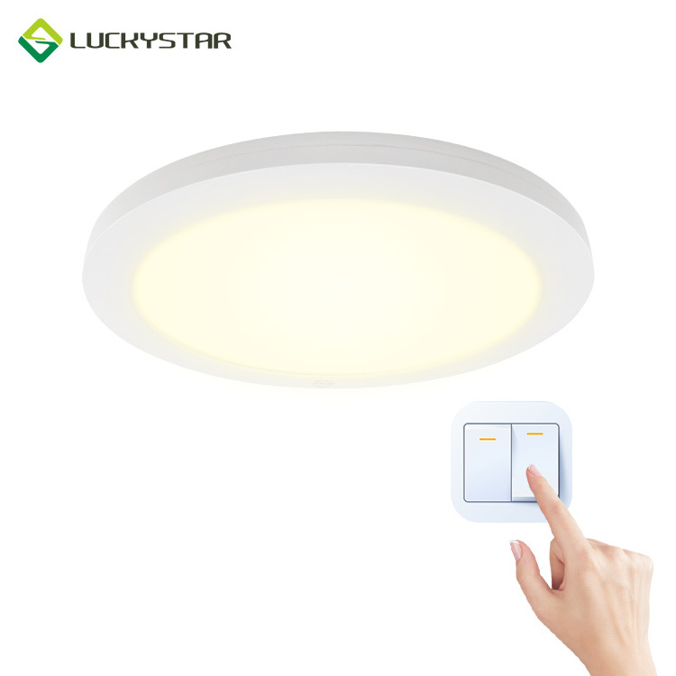 3cct adjustable ceiling light fixture surface mounted round modern led ceiling lamp with motion sensor for bedroom living room