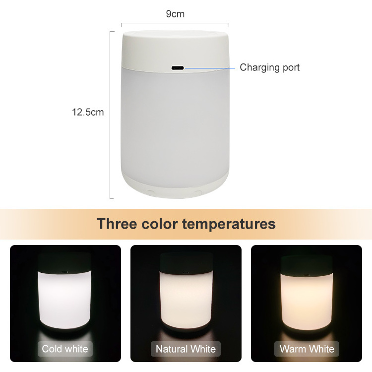 CCT Stepless dimming touch control remote control light home emergency lighting portable night light