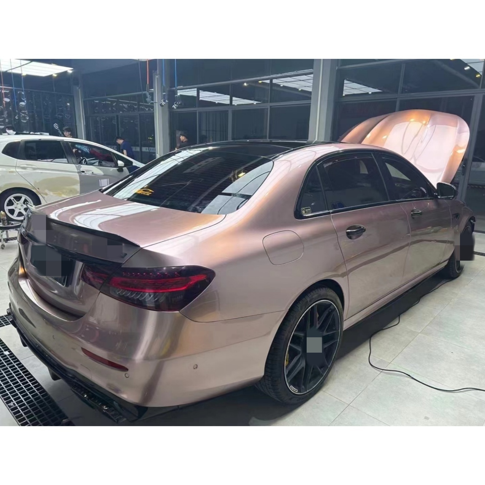 Durable and dirt resistant glossy matte scratch resistant transparent body paint protective film, rose gold premium car film