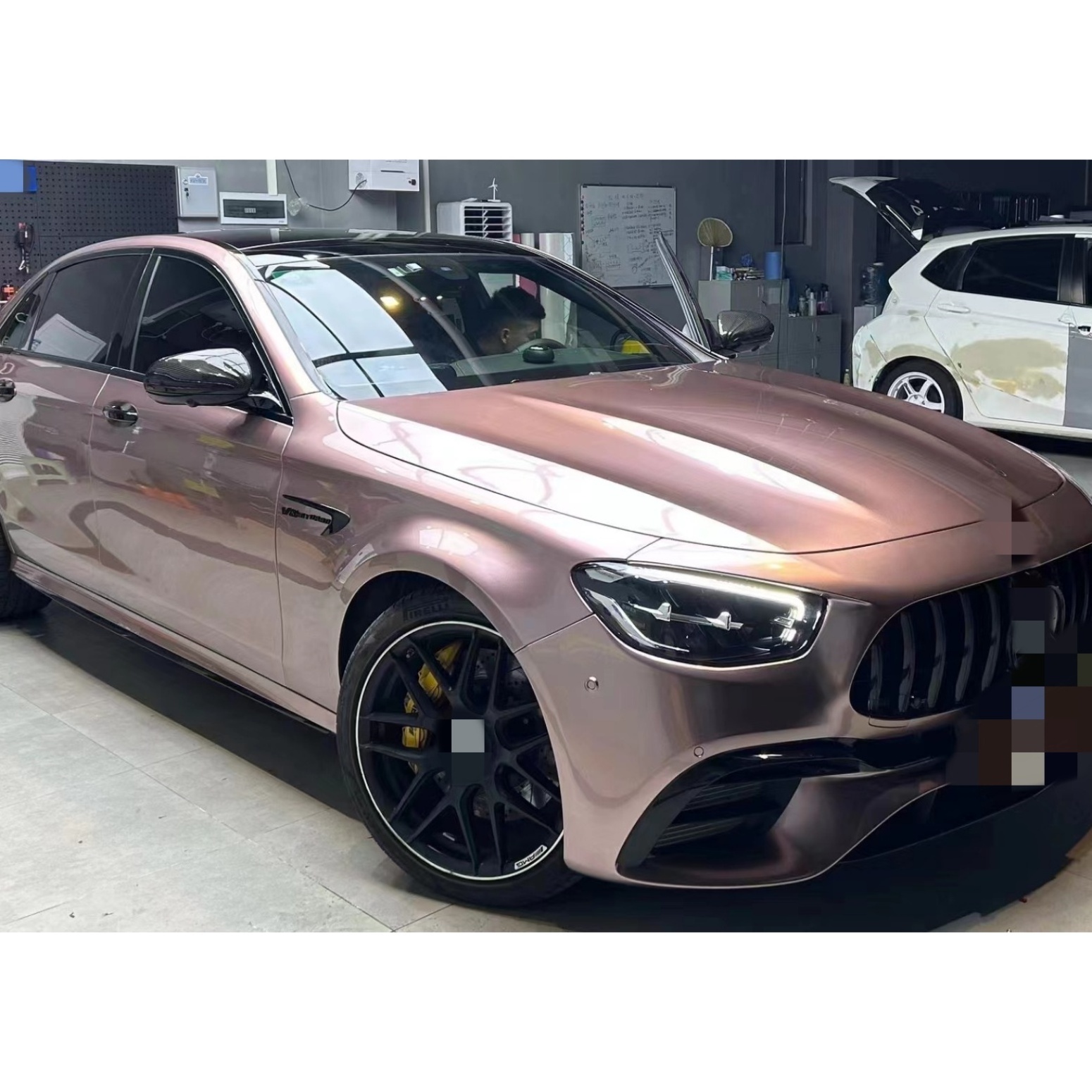 Durable and dirt resistant glossy matte scratch resistant transparent body paint protective film, rose gold premium car film