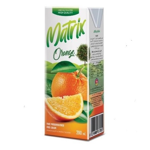 200ml Carton Pack Natural Orange Fruit Juice Nectar Fresh Fruit Juice At Affordable Price