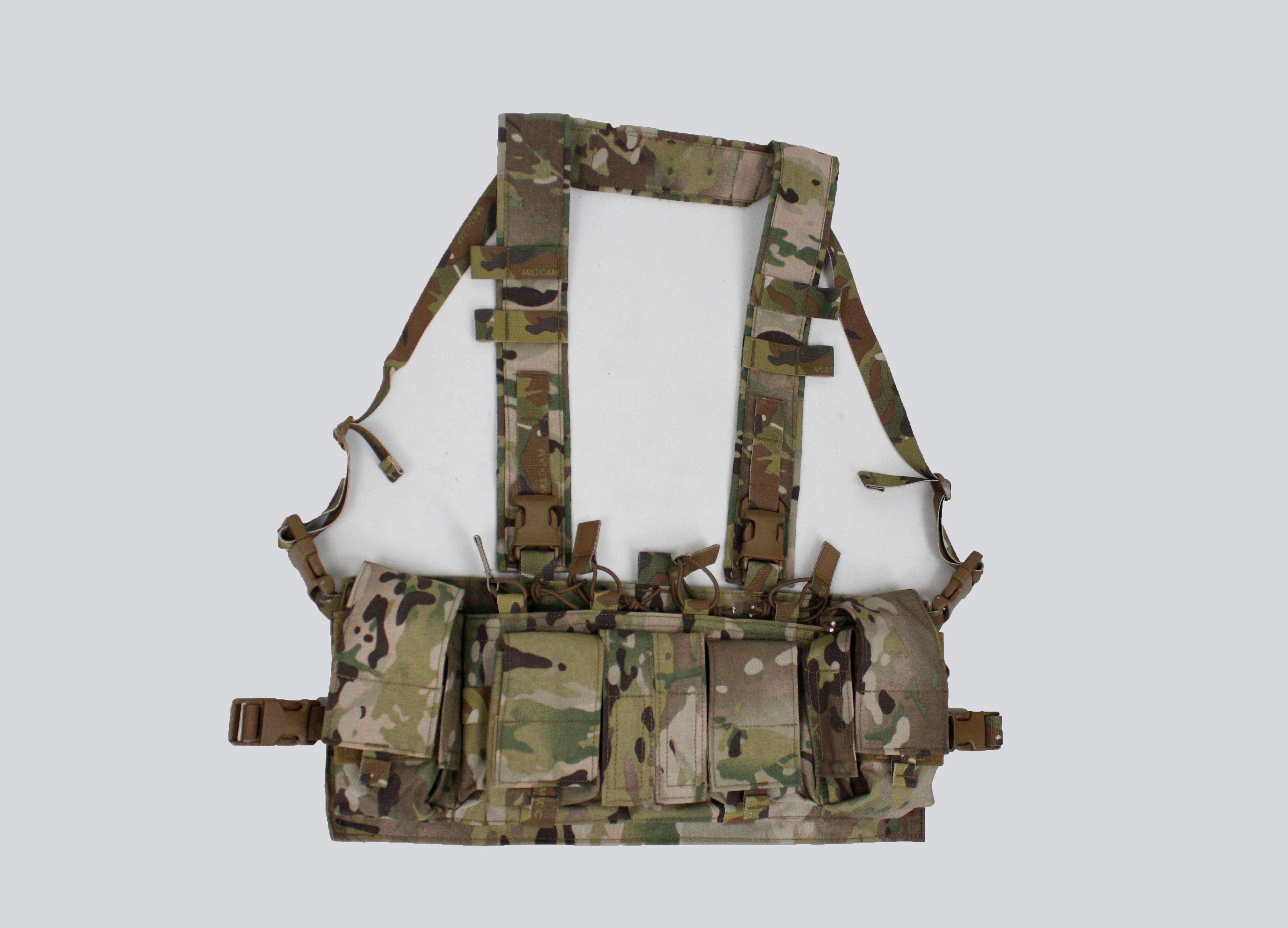 Tactical Gear General Purpose Pouch Chest Rig MFS Style MC Detachable