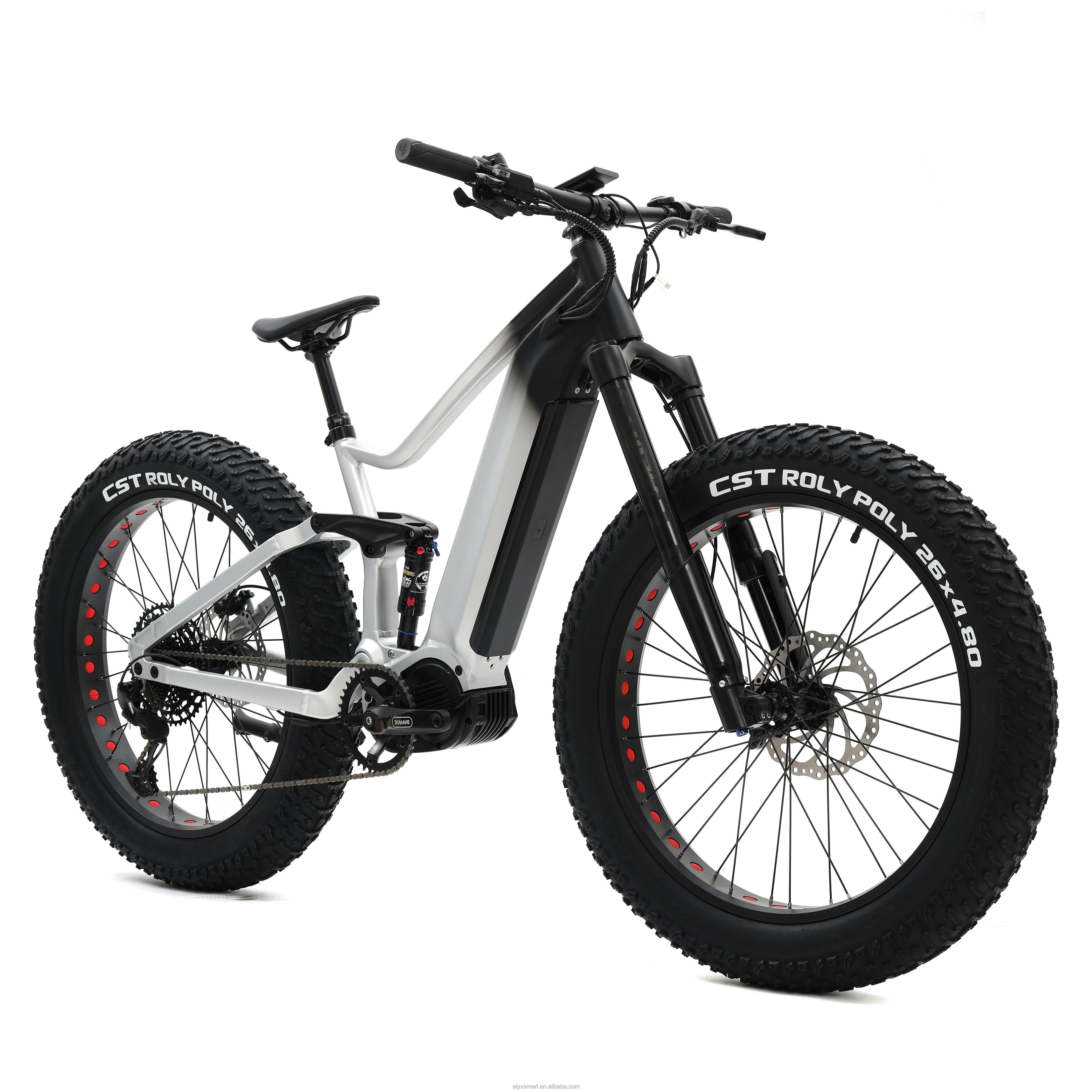 Custom Electric MTB 20Ah Battery Full Suspension 1000W Bafang M620 Ebike 26 Inch Fat Tire Electric Mountain Bike