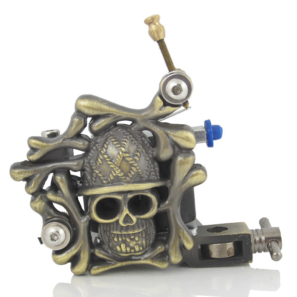 Factory direct skull bones model iron tattoo machine 8 wrap coil tattoo machines