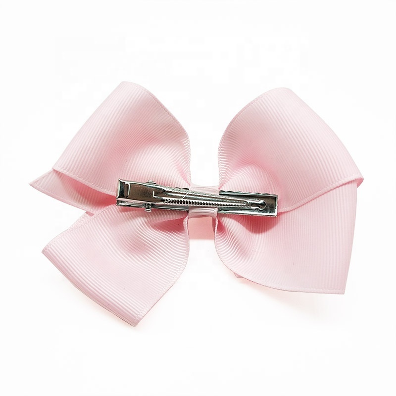 E-Magic fashion customized multicolor hair bow  grosgrain ribbon hair bow cute baby hair bow with alligator clips