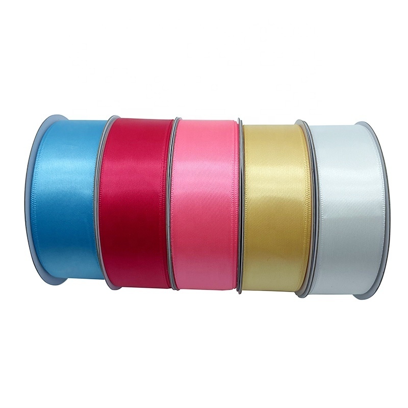 E-Magic High Quality Plain Single Double Face Webbing 100 Yard 1 1/2 inch 100% Polyester Silk Satin ribbons 38mm