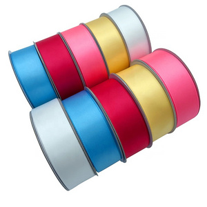 E-Magic High Quality Plain Single Double Face Webbing 100 Yard 1 1/2 inch 100% Polyester Silk Satin ribbons 38mm