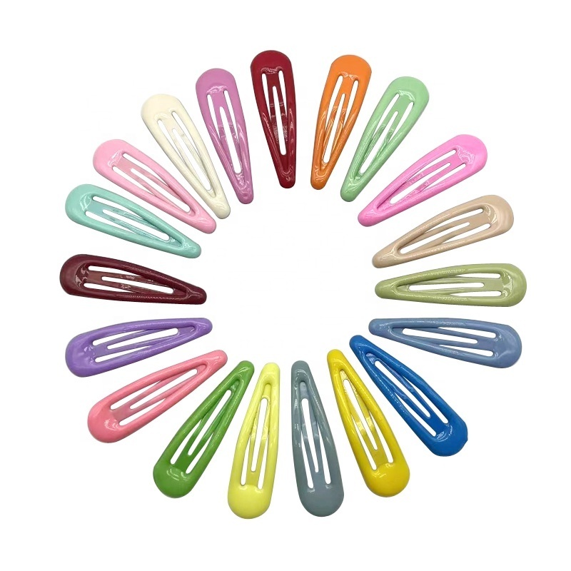 E-Magic Low MOQ Hair Barrettes Solid Color Hairpins Wholesale Colorful 10Pcs/Card Hair Clips for Teens Girls Decoration