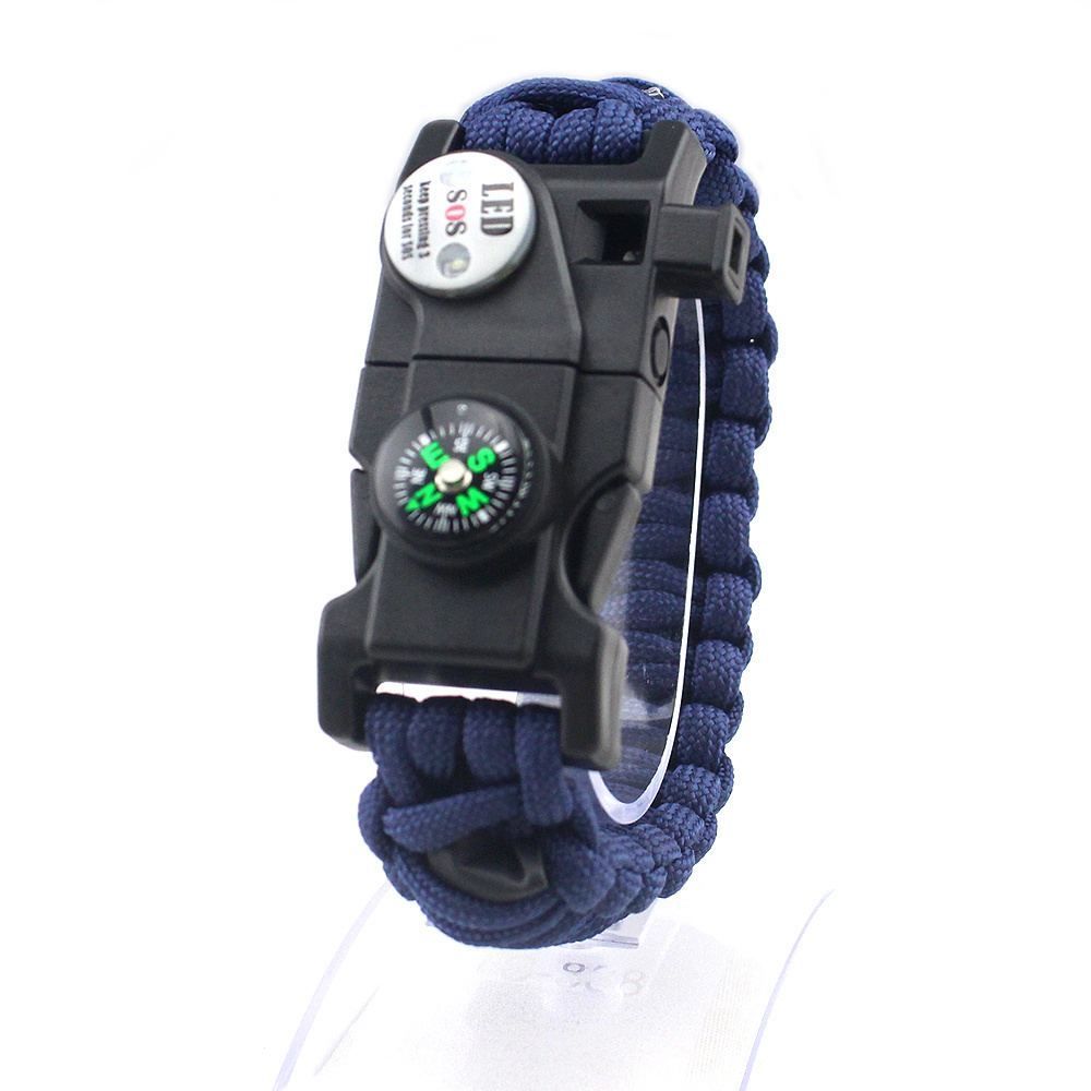 Outdoor camping hiking climbing  emergency multifunction survival paracord survival bracelet