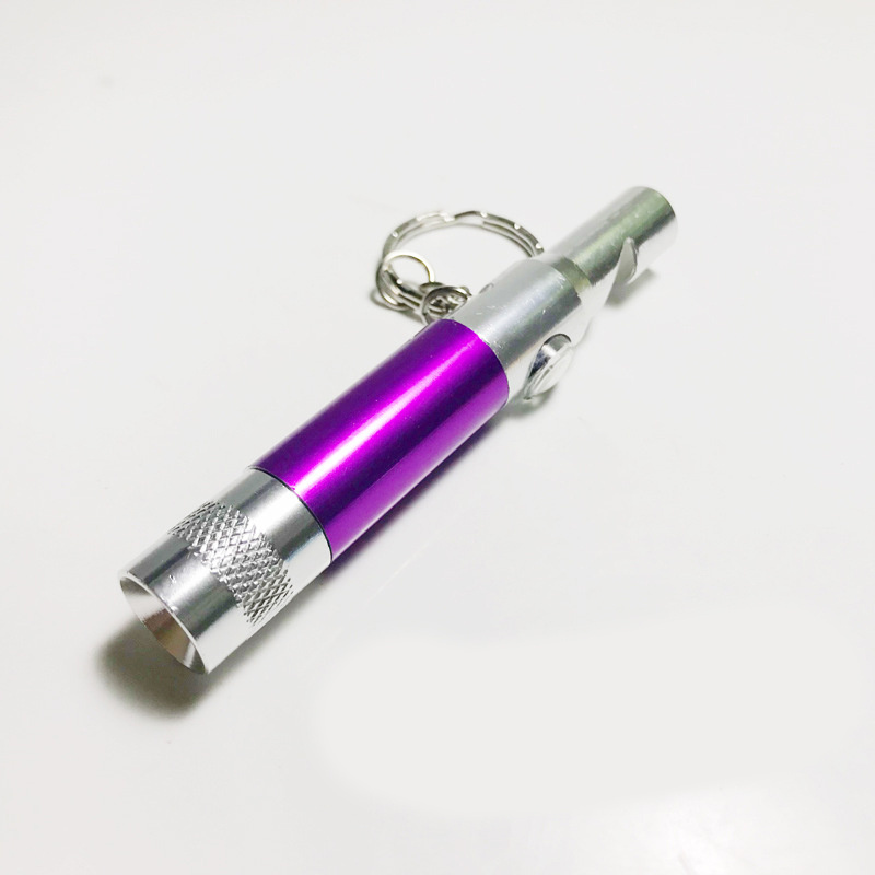 High Quality Multifunction Keychain Mini Torch 3 In 1 Portable Aluminum Whistle Compass And Light Keyring Led Flashlight