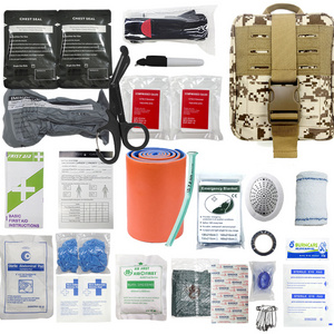 Tactical Emergency Survival Kit Camping Trauma Survival First Aid Equipment Molle Kit Nylon Ifak Trauma First Aid Kit