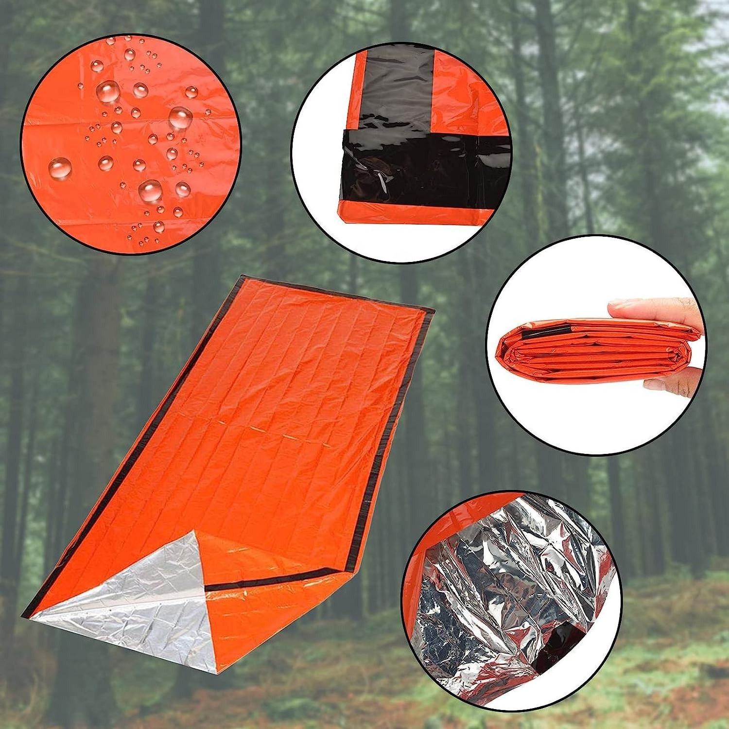 Life Tent Orange Emergency Survival Shelter 2 Person Emergency Tent Use As Survival Tent For Camping Hiking wholesale