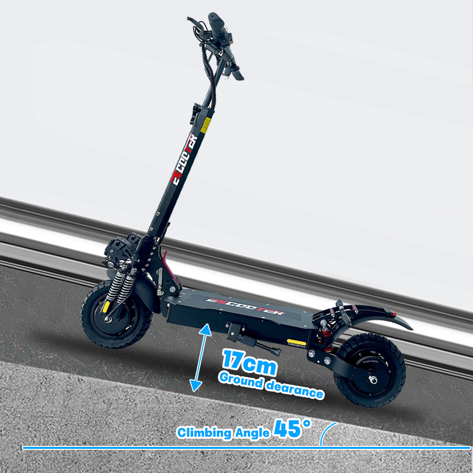 2023 New Off-Road BIG two wheel X6 fast Electric Scooter With Suspension Dual Motors 2400W 10 Inch E scooter