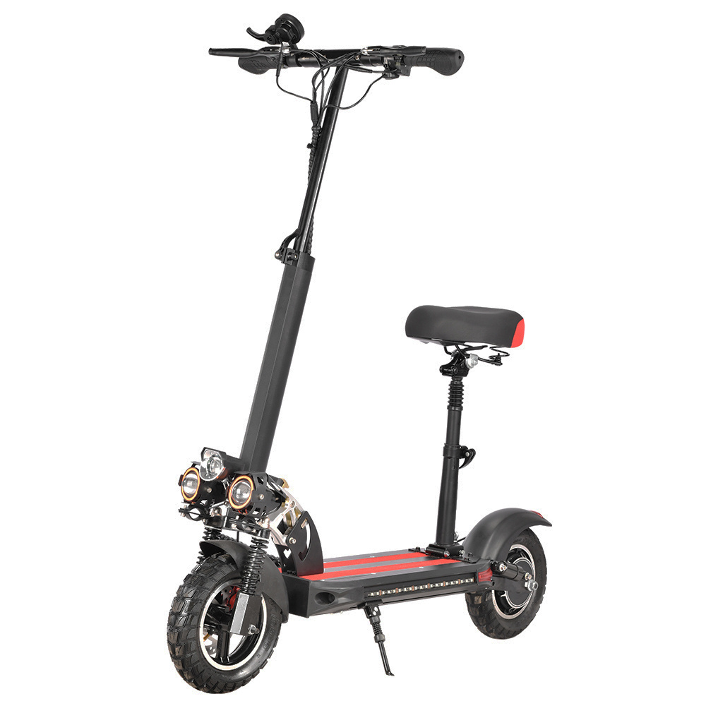 High Quality Two Wheels 500W 1000W 48V Seat Step Portable Fat Tire Fast Kick Electric Scooter