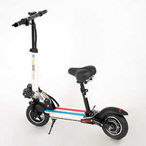 High Quality Two Wheels 500W 1000W 48V Seat Step Portable Fat Tire Fast Kick Electric Scooter