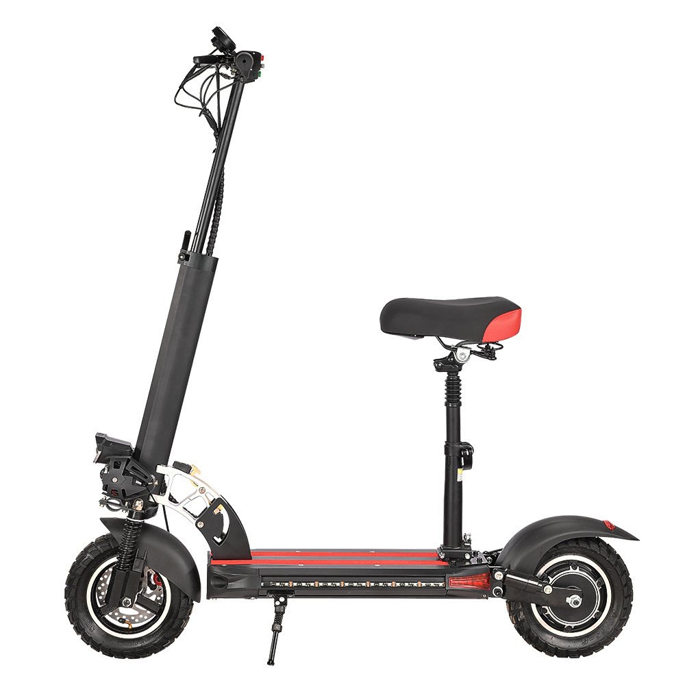 High Quality Two Wheels 500W 1000W 48V Seat Step Portable Fat Tire Fast Kick Electric Scooter