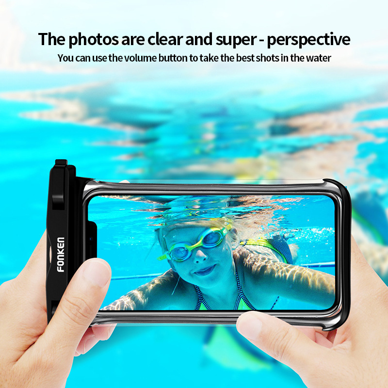 Floating Gasbag Waterproof Swim Bag Phone Case For iphone 13 12 Pro Max Samsung Xiaomi Redmi Note 11 10 9 Huawei Summer Cover