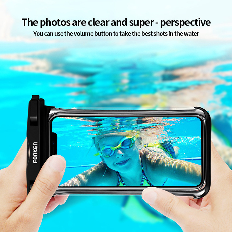 Floating Gasbag Waterproof Swim Bag Phone Case For iphone 13 12 Pro Max Samsung Xiaomi Redmi Note 11 10 9 Huawei Summer Cover