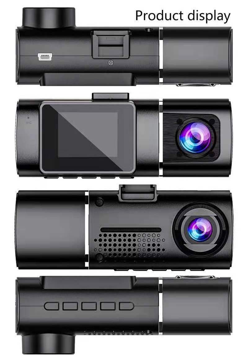 Dual Camera Dual Lens 1080p HD 1.5 Inch Car Driving Recorder