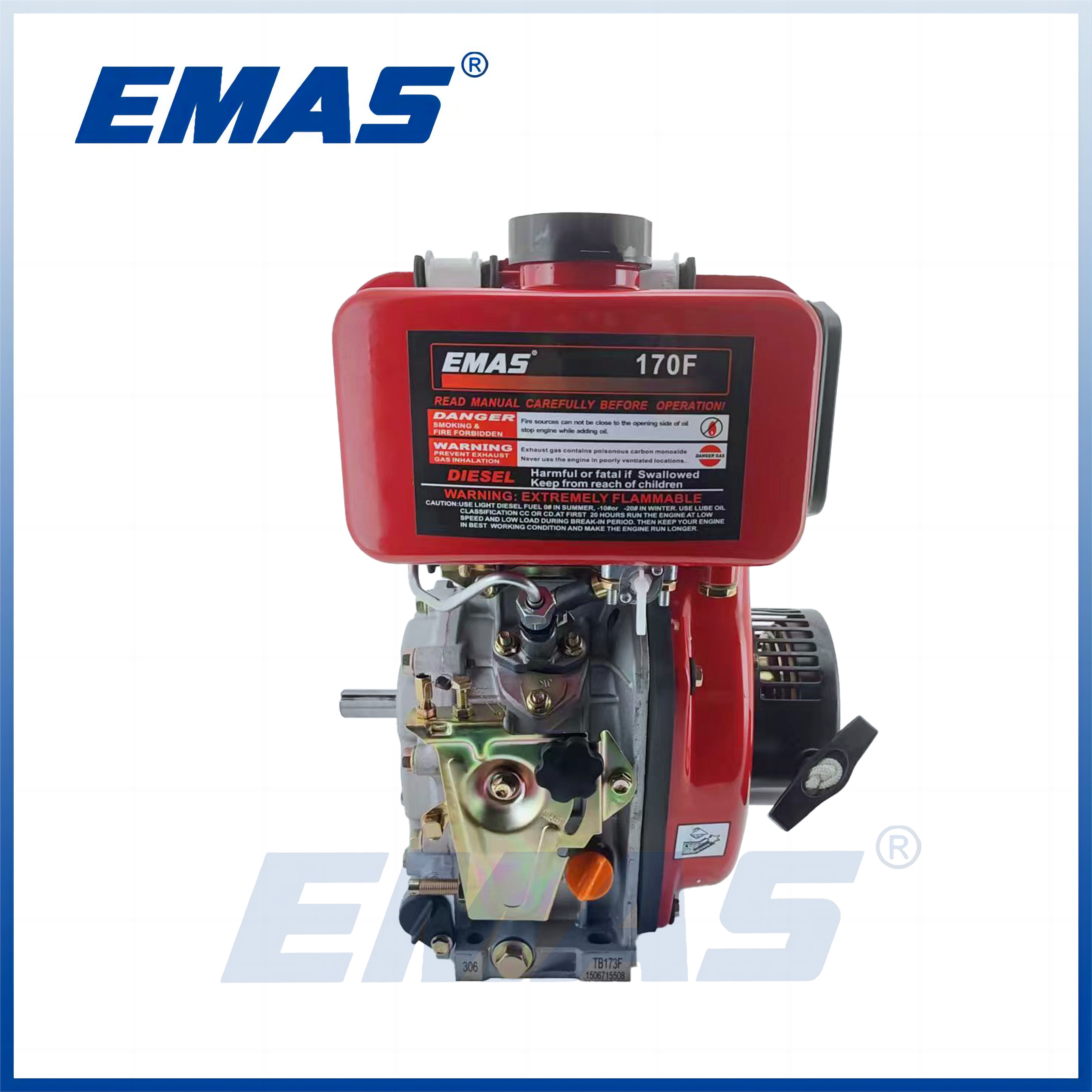 EMAS 211cc Small Air cooled Single Cylinder 5HP Small Diesel Engine 170F