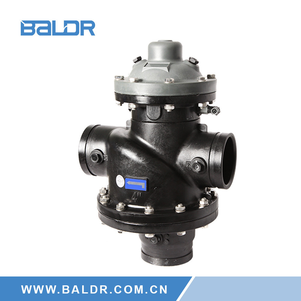 Baldr Back flushing irrigation controller valves for agricultural