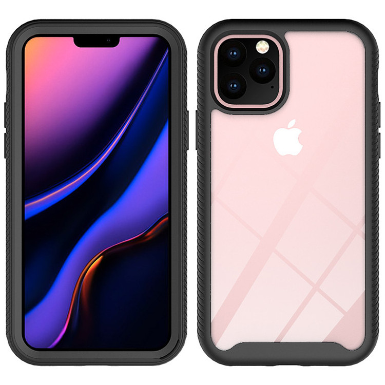 For iphone 11 Pro Shockproof Case With Front Frame Transparent Cover Case For iPhone 8 7 6 Plus X Xs Max Xr S8 S9 S10 Plus Case