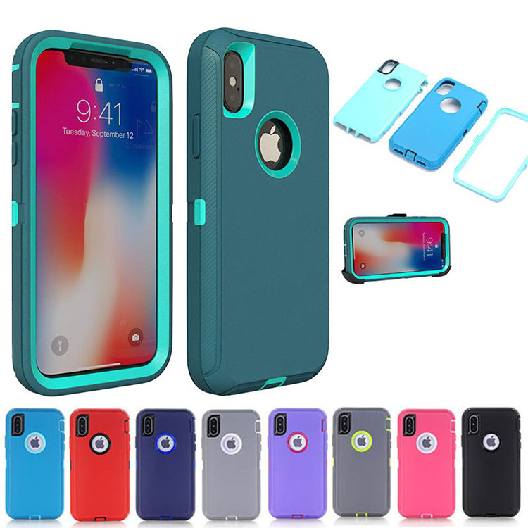 2 in 1 Robot Shockproof Defender Phone Case Cover For LG Stylo 4 5 6  K51 With Clip For Iphone 12 Pro Max For Samsung