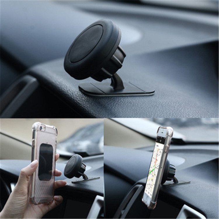 Stand Magnetic Car Phone Holder Dashboard Mount Magnet Phone Support With Adhesive For Universal Cell Phone