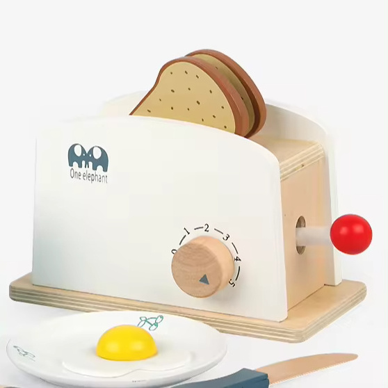 White Bread Machine Baking Education Preschool Children Role Playing Cooking Kitchenware Game House Party Toy Set