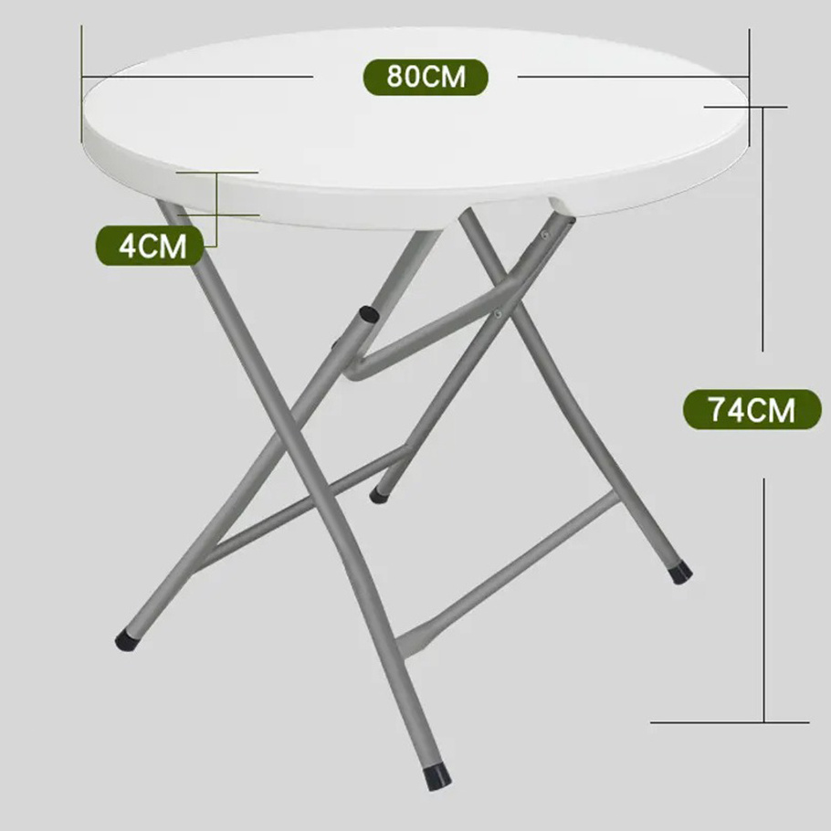 Garden Dining Blow Molding urant Used Round Folding Plastic Banquet Tables For Sale