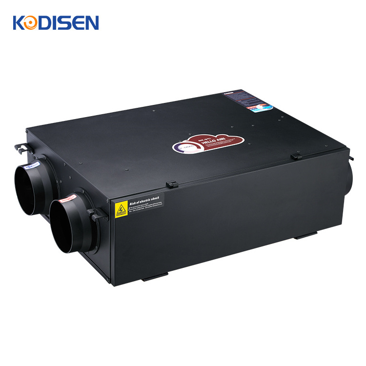 Kodisen HRV air conditioning system 350 cmh quality certified hrv heat recovery temperature humidity Controller