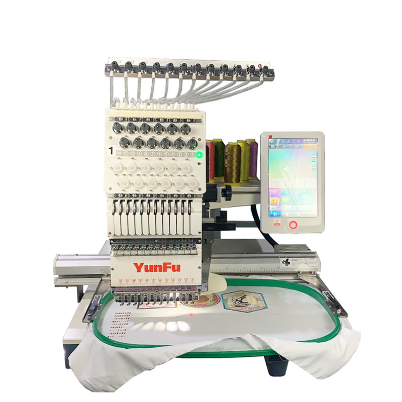 Computerized single head embroidery machine 15 needle similar to tajima embroidery machine price