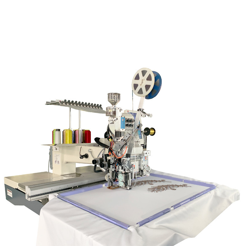 chenille camera sequin bead cording lase cutting embroidery devices computer embroidery machine for sale