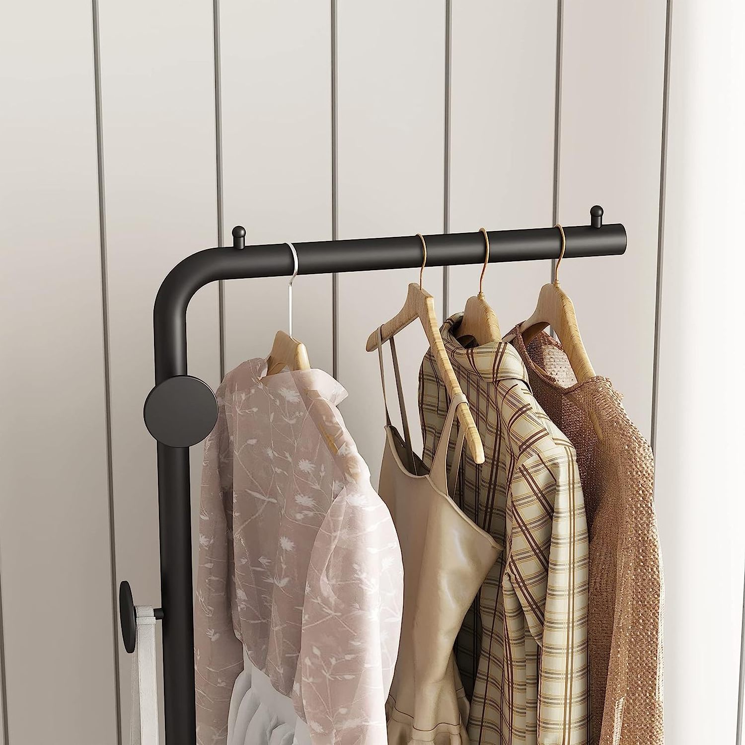 wholesale metal coat rack industrial pipe clothes hanger display drying racks shelf storage for clothing shop