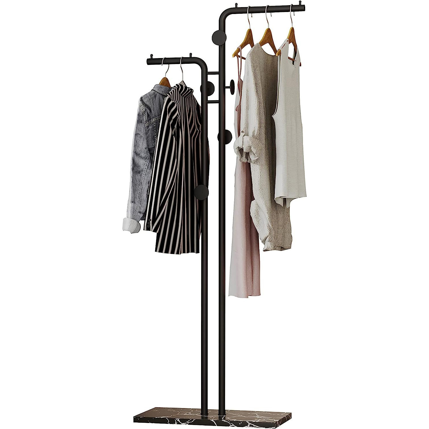 wholesale industrial pipe clothes hanger display drying racks shelf storage for clothing shop