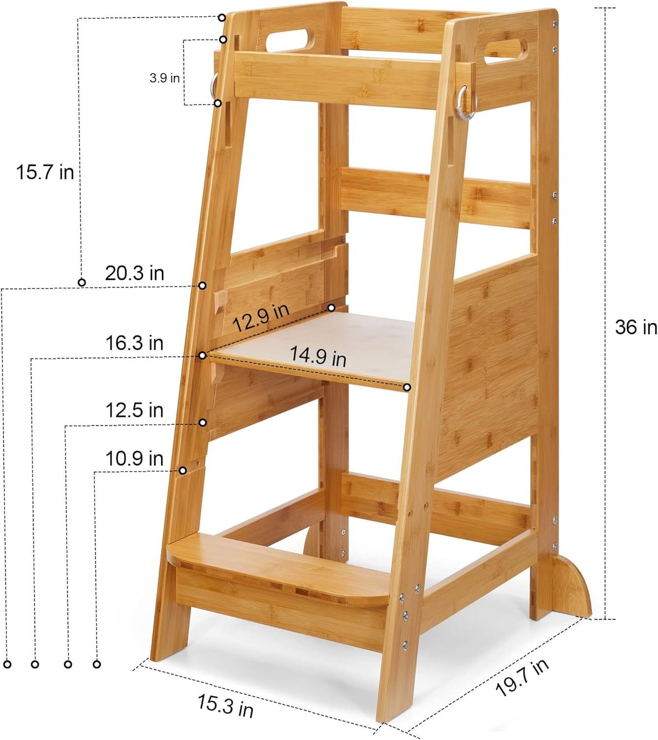 Kitchen helper stool for toddlers wooden kids step stool child standing tower