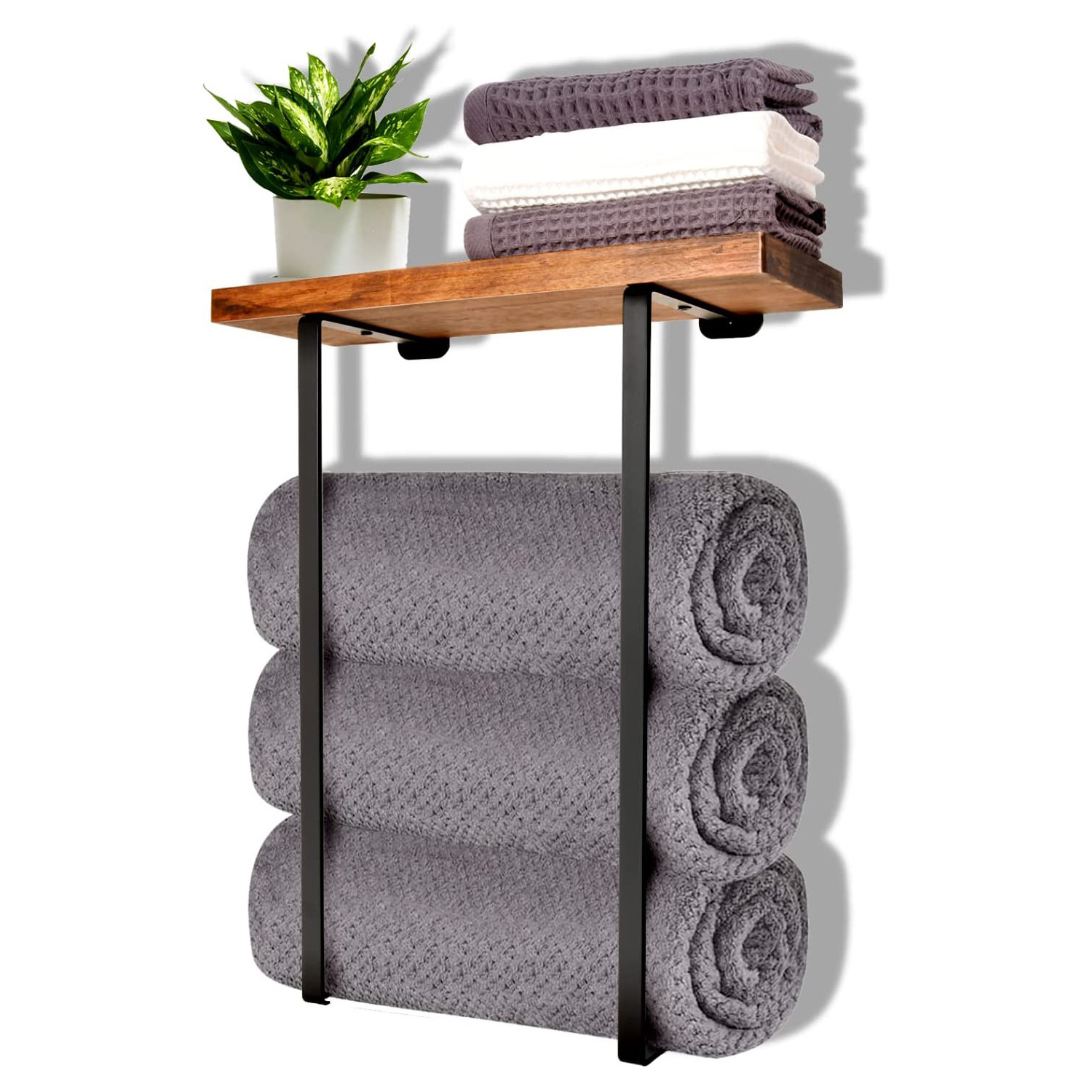 Racks Kitchen Storage Towel Holder Racks Kitchen Bathroom Towel Racks Shelf With Wall Mount Bathroom