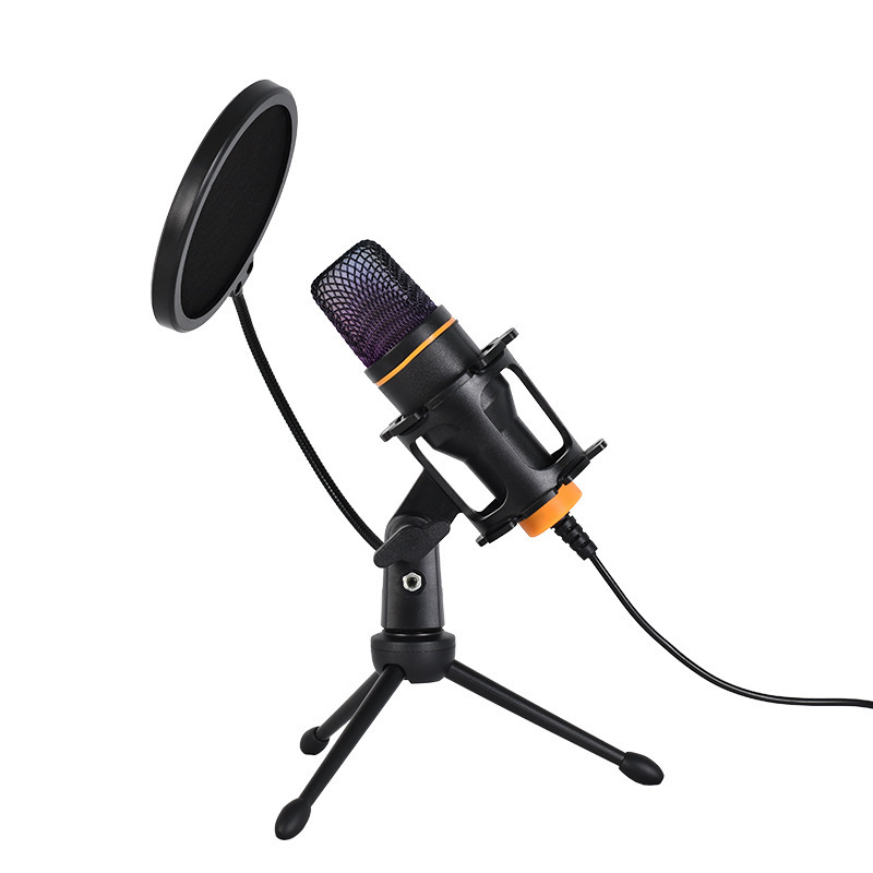 Podcast Equipment Dynamic Microphone Studio Music Production Sound Card Audio Home Decoration